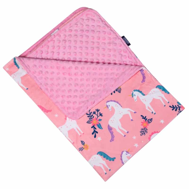 Magical Unicorns Plush Baby Blanket