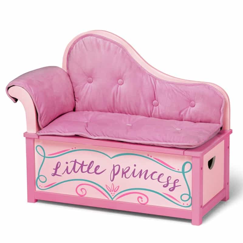 Princess Chaise Lounge W/ Storage - Pink