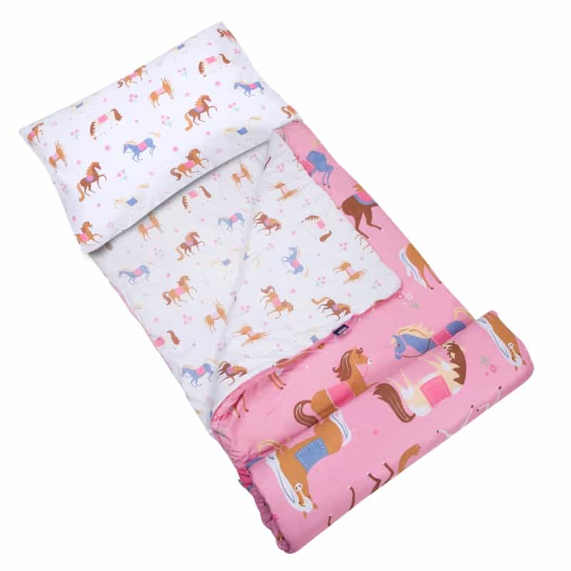 Horses Microfiber Sleeping Bag W/ Pillowcase