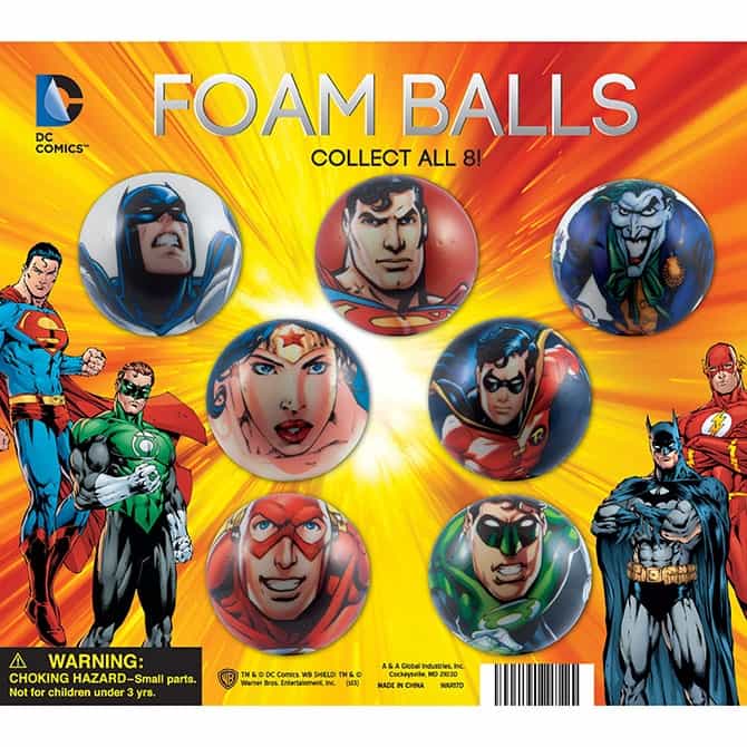 Dc Comics™ Foam Ball Display Card