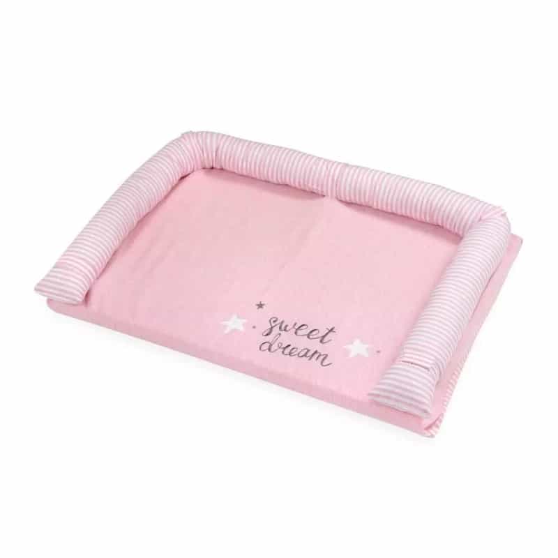 Pink Sheep Embroidery Cotton Changing Pad Covers (Dresser Cover)