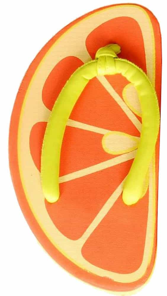 Tasty Orange Womens Flip Flops