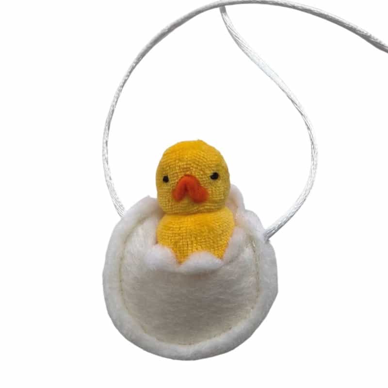 Duckling In An Egg Necklace