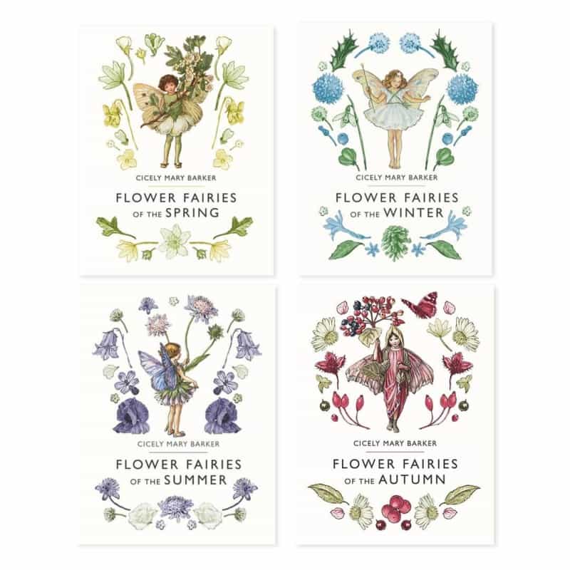 Set Of Four Seasonal Flower Fairy Books By Cicely Mary Barker