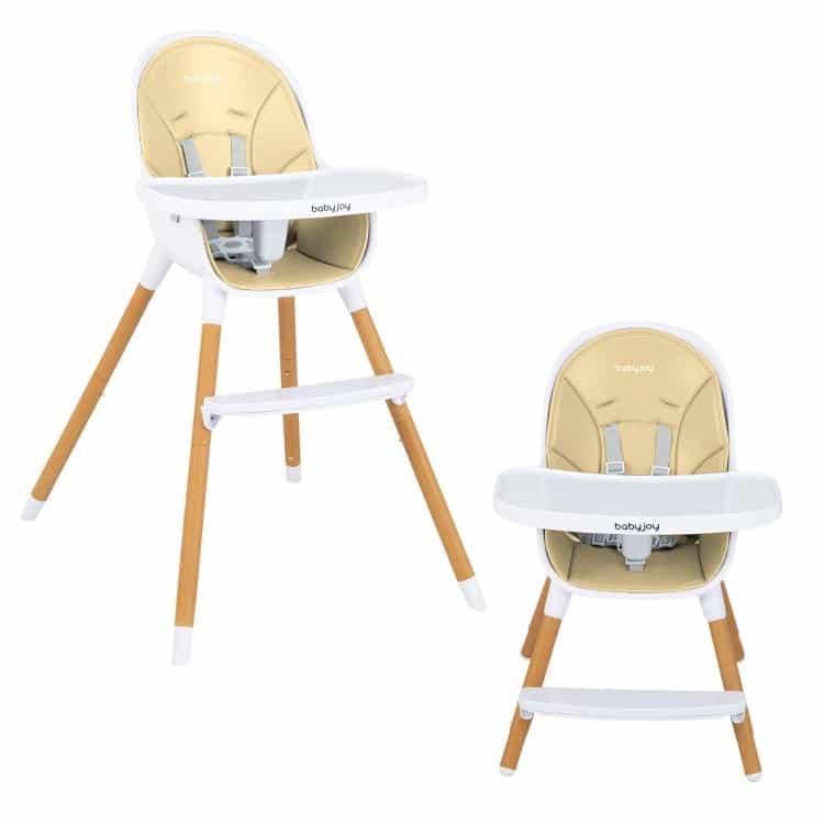 4-In-1 Convertible Baby High Chair Infant Feeding Chair