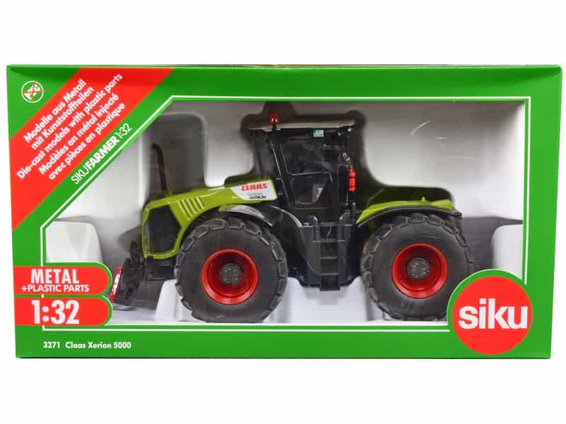 Claas 5000 Xerion Tractor Green With Gray Top 1/32 Diecast Model By Siku