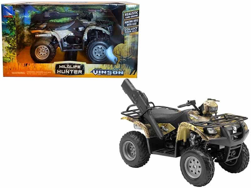 Suzuki Vinson 500 4X4 Quad Runner Green Atv 1/12 Diecast Motorcycle Model By New Ray