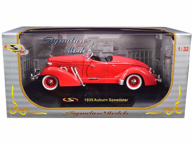 1935 Auburn Speedster Coral Red 1/32 Diecast Model Car By Signature Models