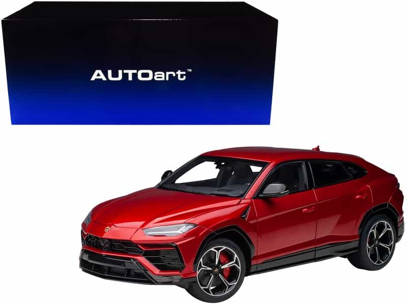 Lamborghini Urus Rosso Efesto Pearl Red 1/18 Model Car By Autoart