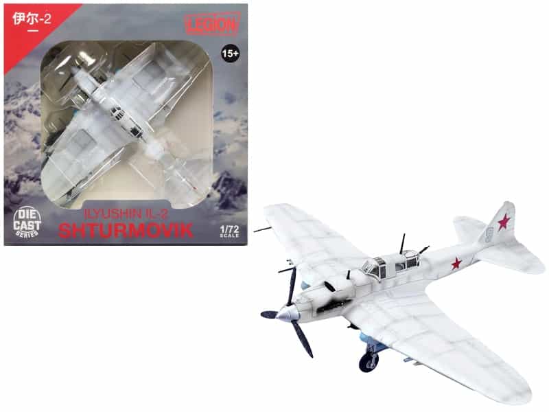 Ilyushin Il-2 Shturmovik Aircraft White "3Rd Squadron 505Th Air Assault Regiment 226Th Air Assault Division Battle Of Stalingrad" (1942) Soviet Air Force 1/72 Diecast Model Airplane By Legion