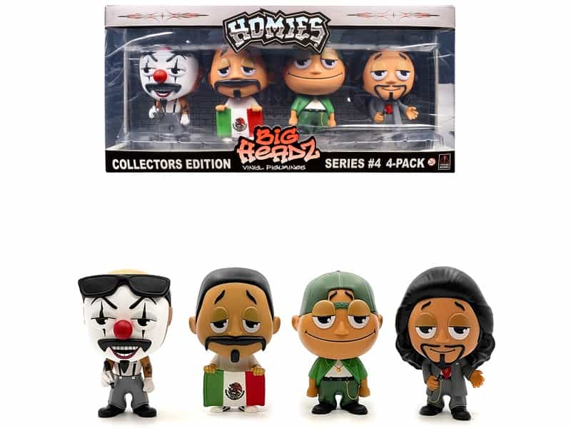 "Homies Big Headz" Series 4 Collector's Edition 4-Pack Of Figures By Homies