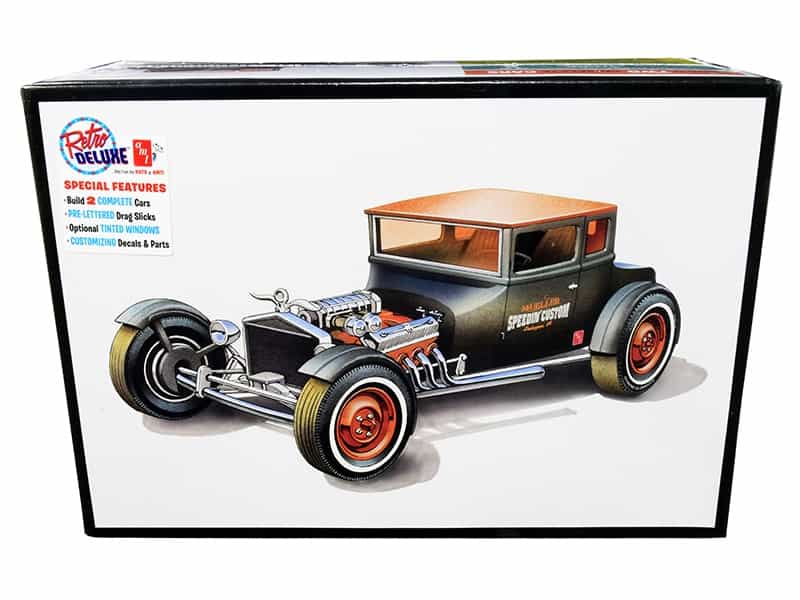 Skill 2 Model Kit 1925 Ford Model T "Chopped" Set Of 2 Pieces 1/25 Scale Model By Amt
