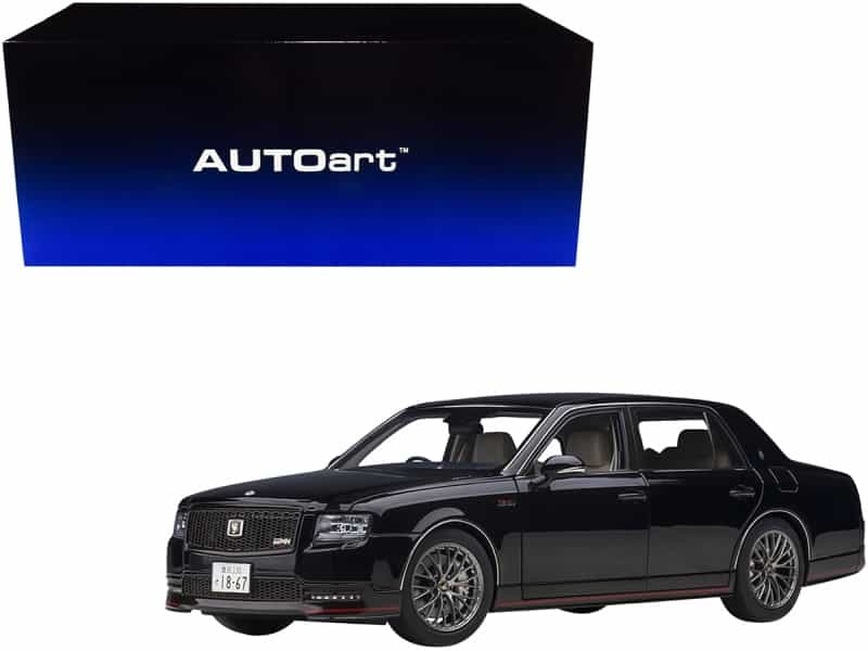 Toyota Century Grmn Rhd (Right Hand Drive) Black 1/18 Model Car By Autoart