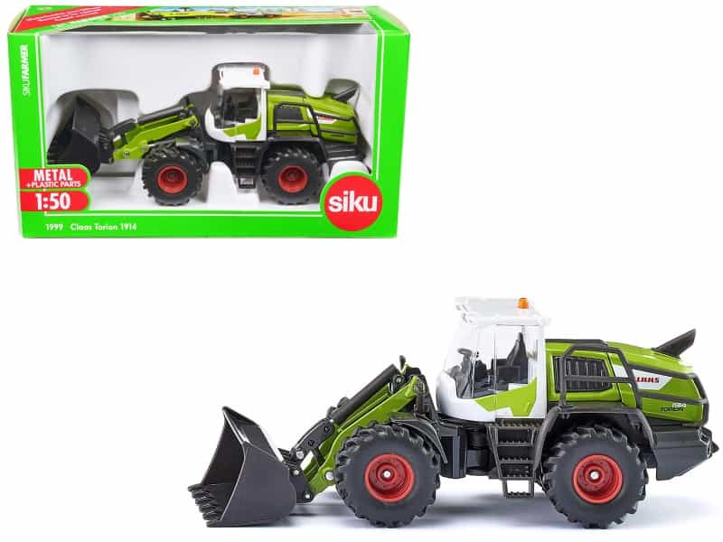 Claas Torion 1914 Wheel Loader Green And White 1/50 Diecast Model By Siku
