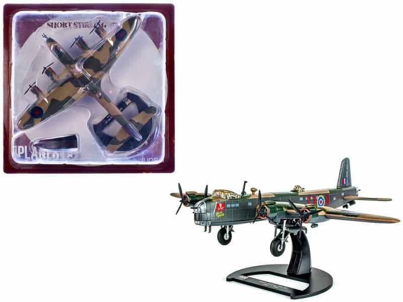 Short Stirling Mk.Iii Aircraft "Jolly Roger No. 199 Squadron 100 Group" (1943) British Royal Air Force "Planes Of World War Ii" Series 1/144 Diecast Model Airplane By Luppa
