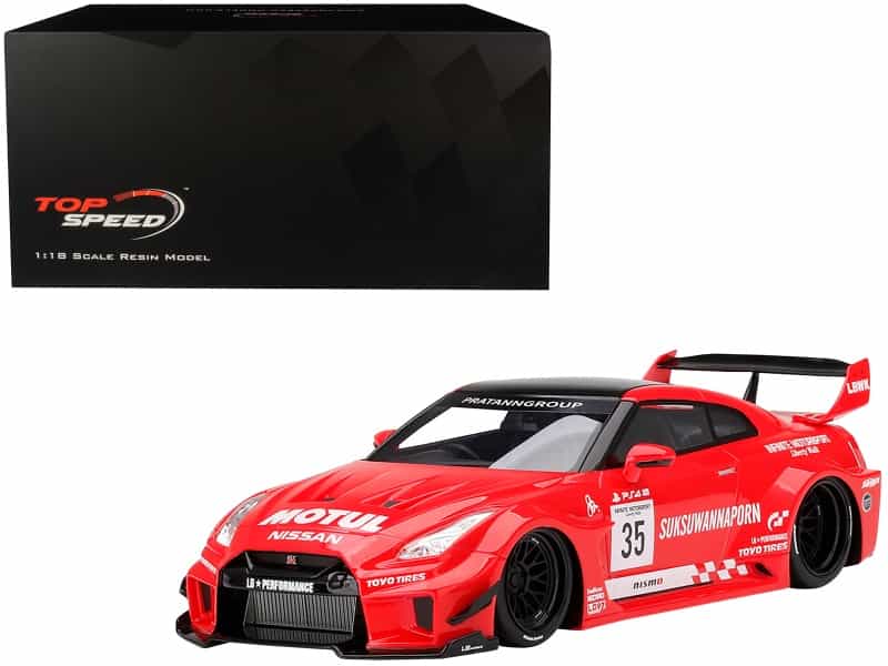 Nissan 35Gt-Rr Ver. 1 Lb-Silhouette Works Gt Rhd (Right Hand Drive) #35 Infinite Motorsport 1/18 Model Car By Top Speed