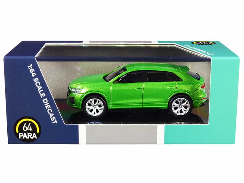 Audi Rs Q8 Java Green Metallic 1/64 Diecast Model Car By Paragon
