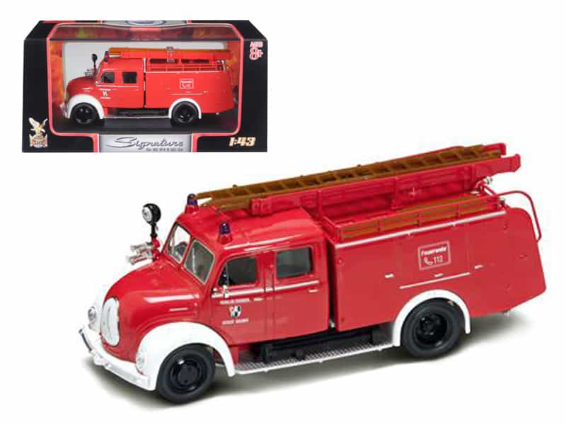 1961 Magirus Deutz Mercur Tlf-16 Red/White 1/43 Diecast Model Car By Road Signature