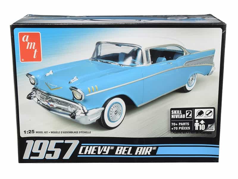 Skill 2 Model Kit 1957 Chevrolet Bel Air 1/25 Scale Model By Amt