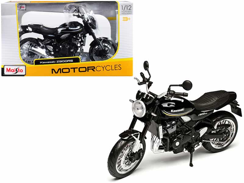 Kawasaki Z900rs Black 1/12 Diecast Motorcycle Model By Maisto