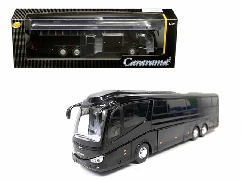 Super Coach Autobus Black 1/50 Diecast Model By Cararama