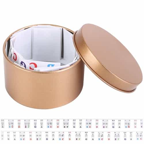 Imountek 88-Key Piano Keyboard Stickers Removable Piano Key Labels Pvc Piano Notes Guide Without Glue For Beginners Kids