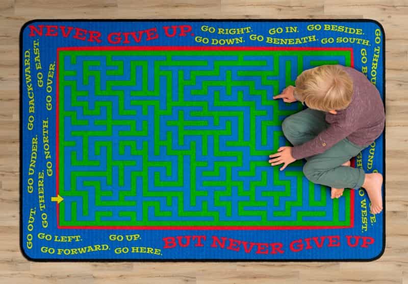 Never Give Up 4' X 6'