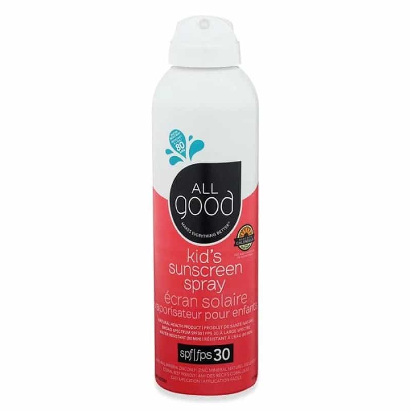 All Good Kid's Mineral Sunscreen Spray Spf 30 6 Oz