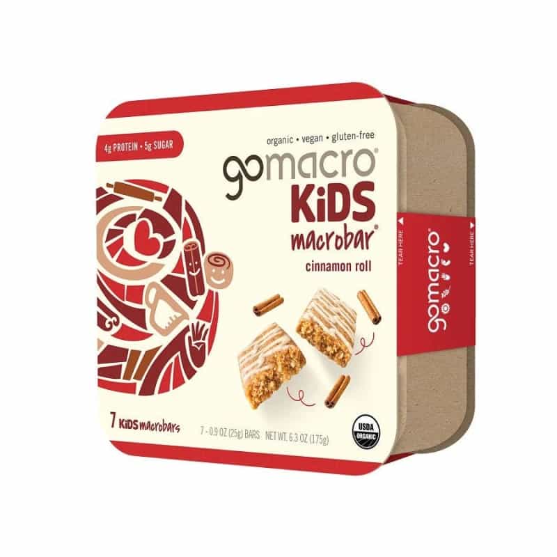 Gomacro Cinnamon Roll Kids Macrobar 7 (0.9 Oz.) Pack