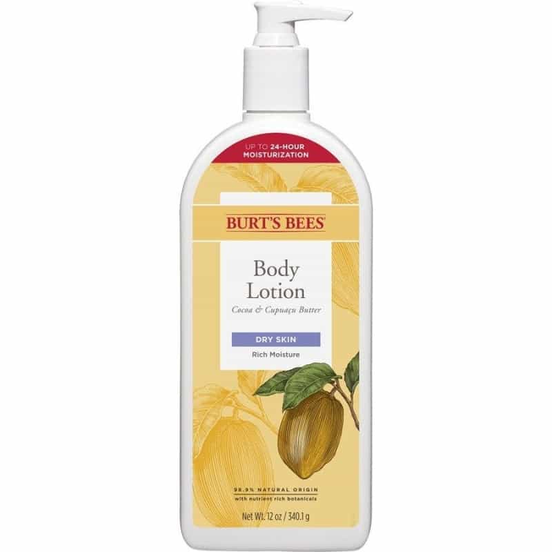 Burt's Bees Cocoa Cupuacu Butter Body Lotion 12 Oz. Pump Bottle
