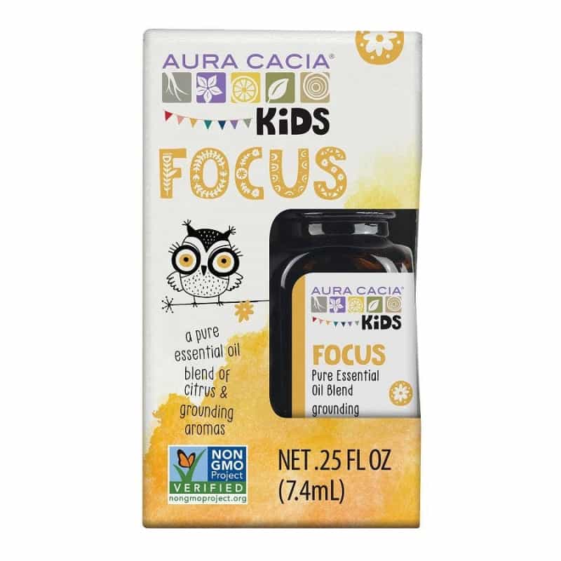 Aura Cacia Kids Focus Essential Oil Blend 0.25 Oz Boxed