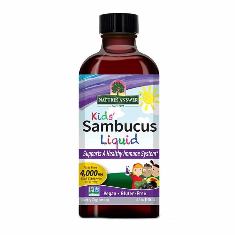 Nature's Answer Kids Sambucus Elderberry Supplement 4 Fl. Oz