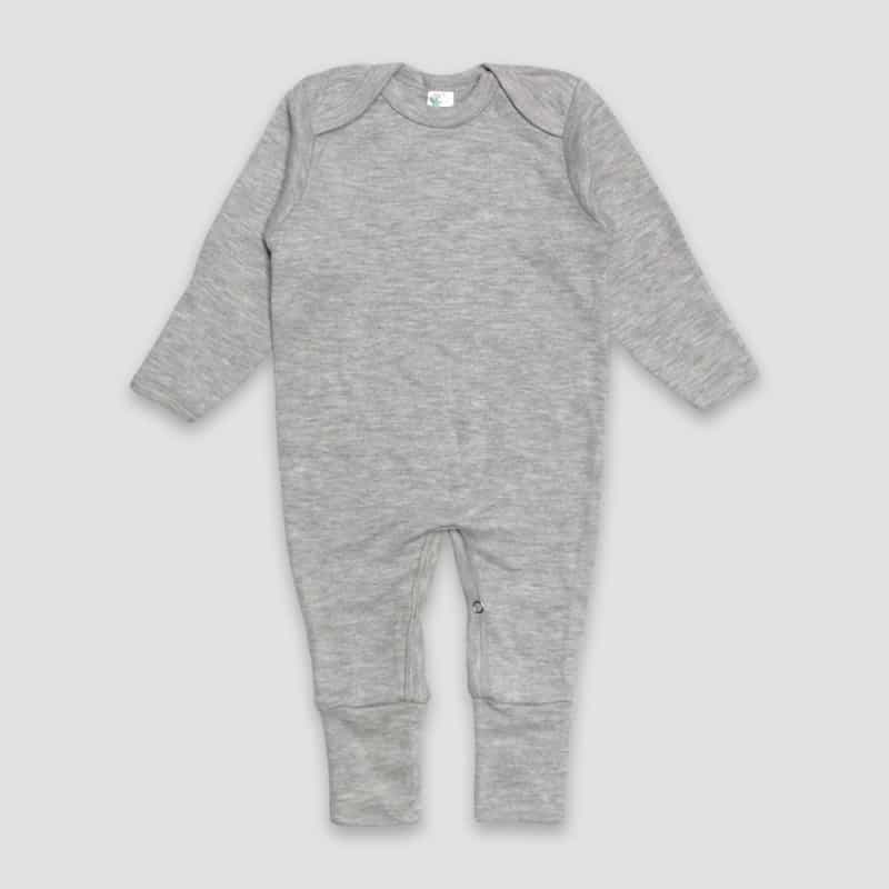 Baby One-Piece Pajamas With Fold Over Mittens & Footies – Polyester Cotton Blend