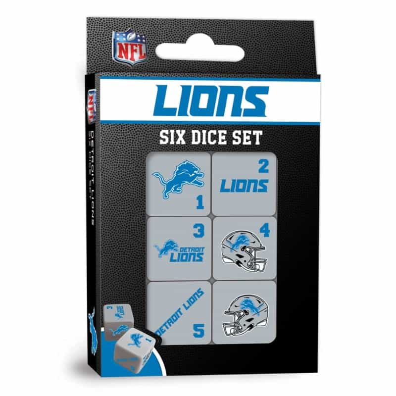 Detroit Lions Dice Set - 19Mm
