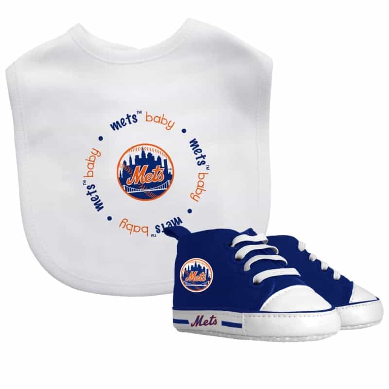 New York Mets Mlb Baby Fanatic 2 Piece Unisex Gift Set