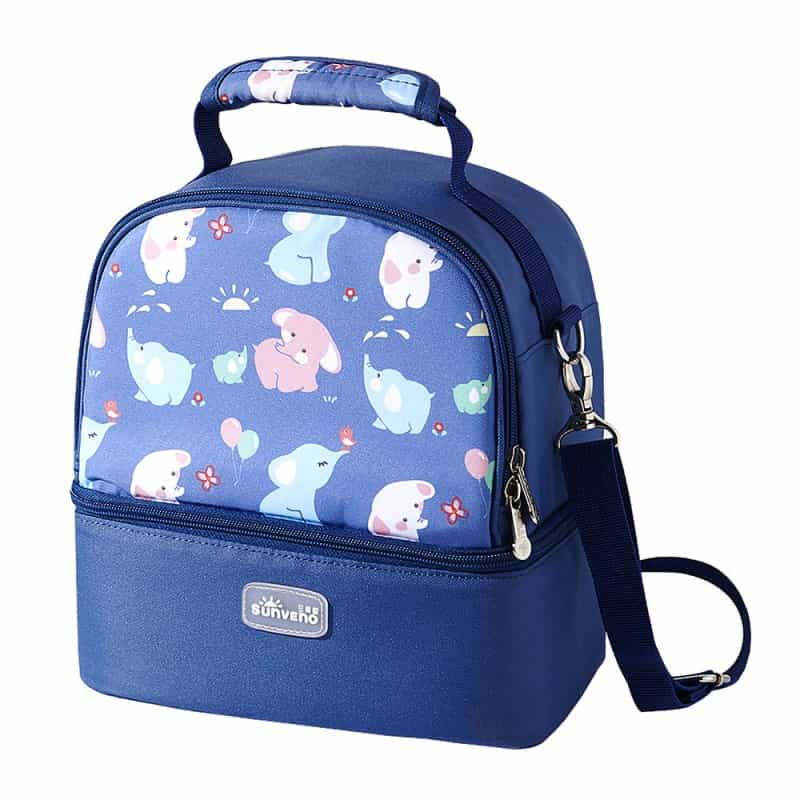 Elephant Lunch Box Cooler - Blue Elephant
