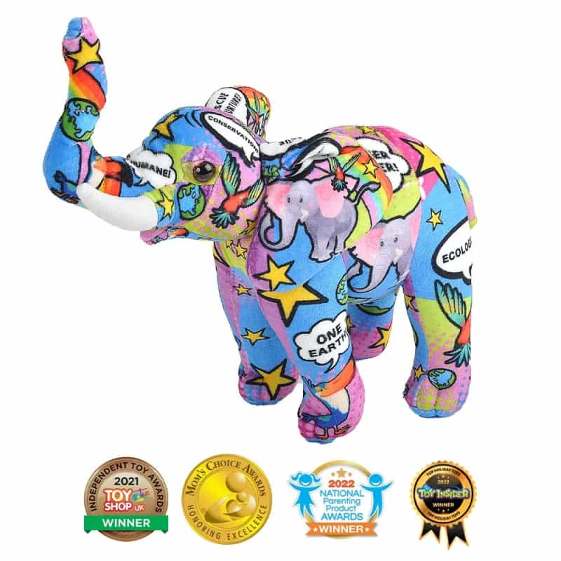 Message From The Planet Elephant Stuffed Animal - 12"