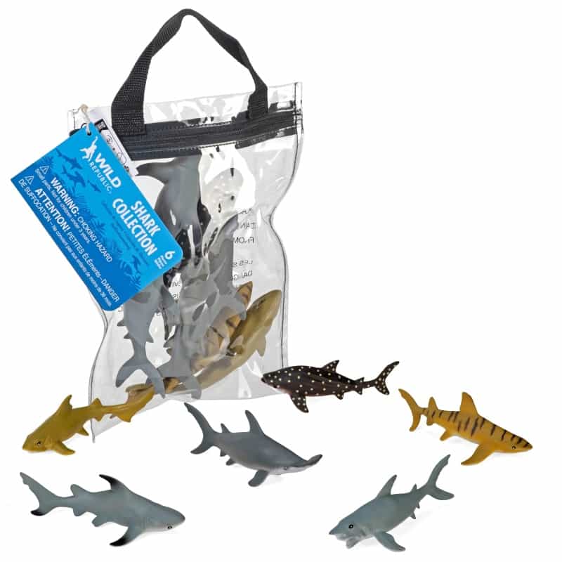 Polybag Zip Shark Figurines - 12"