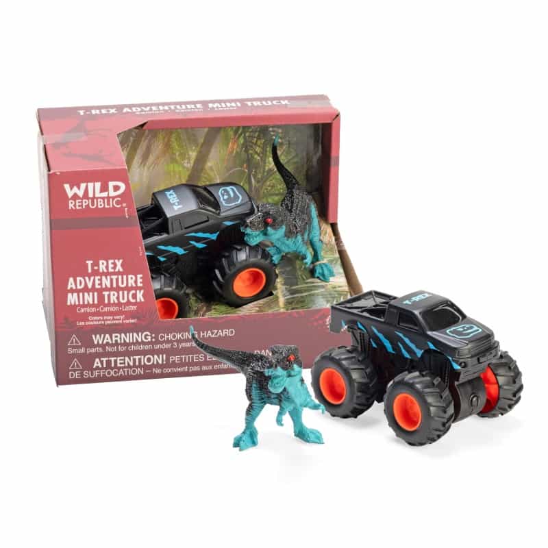 Adventure Mini Truck T-Rex Action Toy Set - 4"