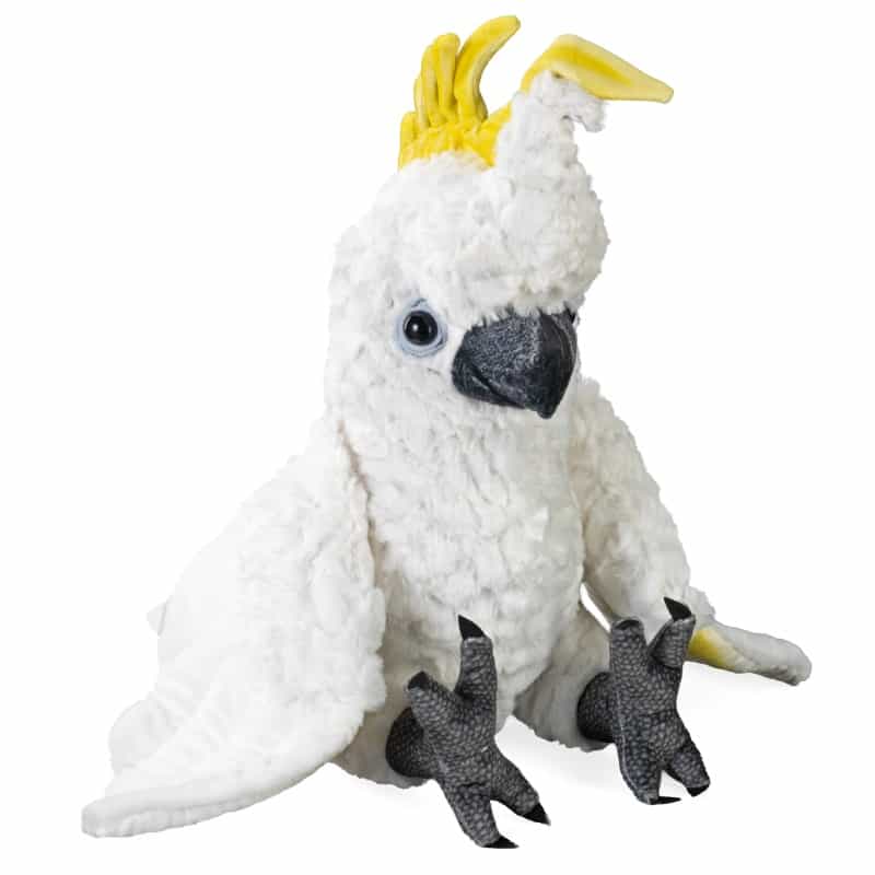 Artist Collection Sulphur Crested Cockatoo Stuffed Animal - 15"