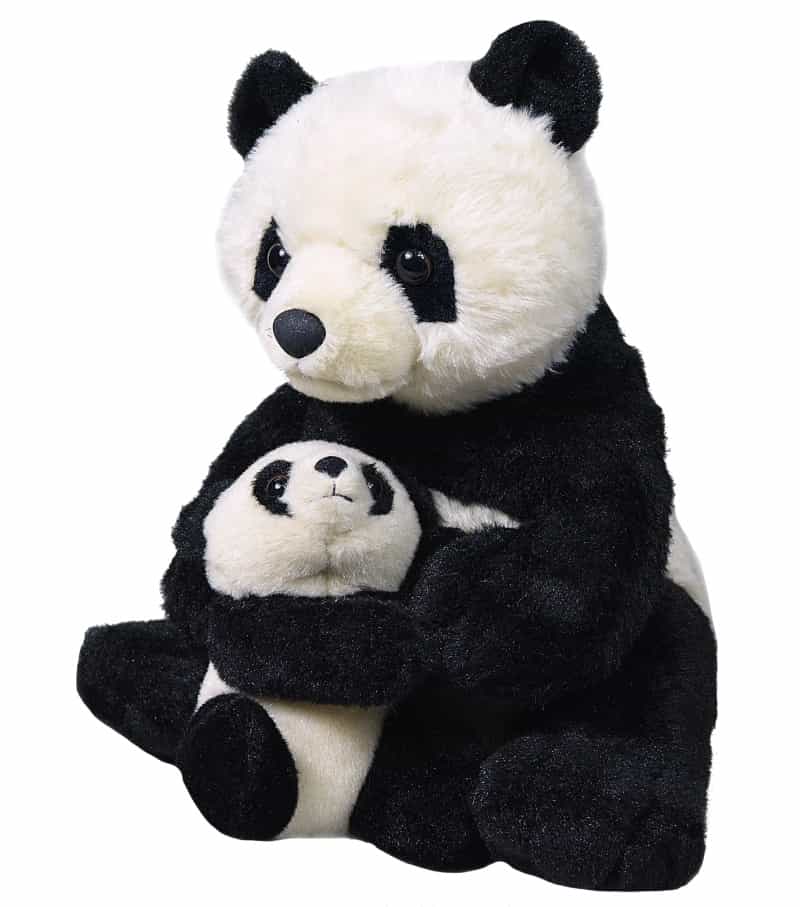 Mom & Baby Panda Stuffed Animal - 12"