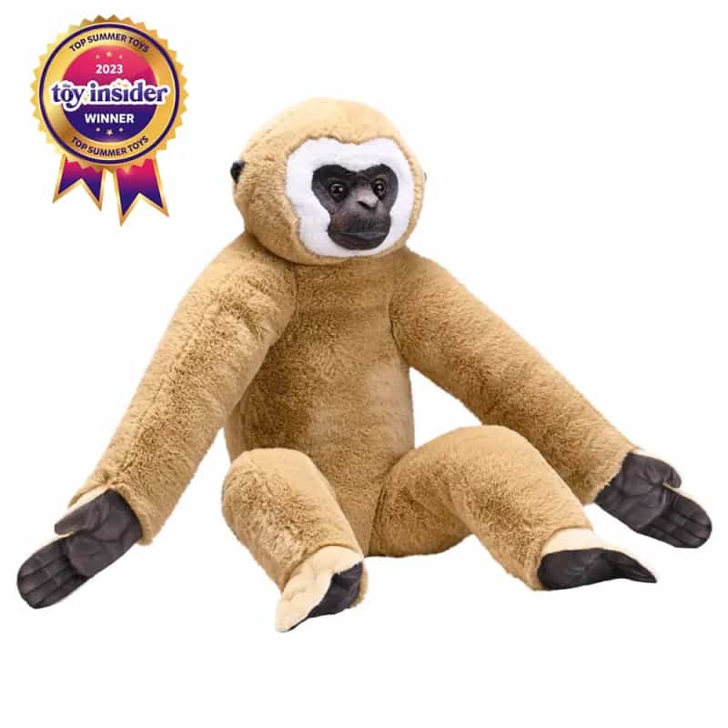 Artist Collection White Handed Gibbon Stuffed Animal - 15"