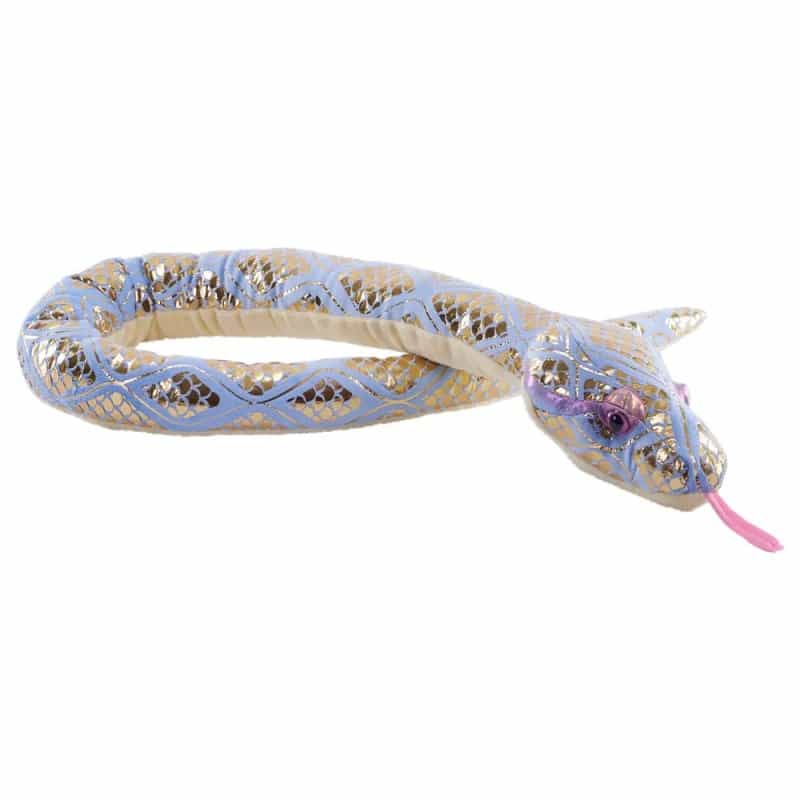 Foilkins Snake Diamond Blue Snake Stuffed Animal - 54"