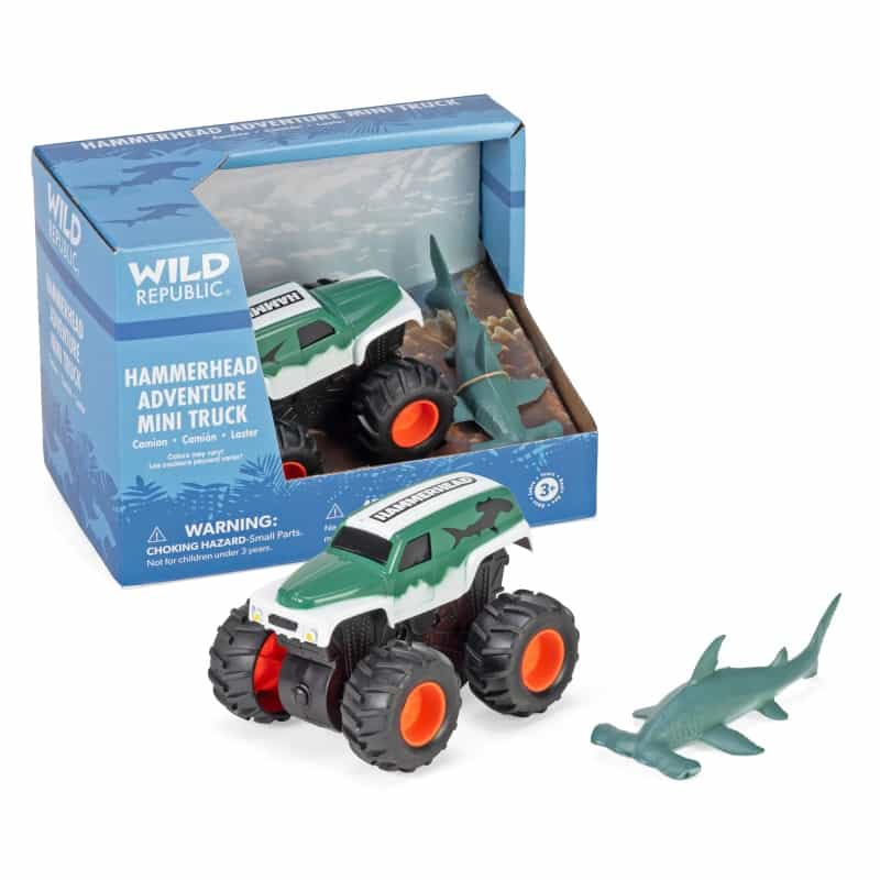 Adventure Mini Truck Hammerhead Shark Action Toy Set - 4"