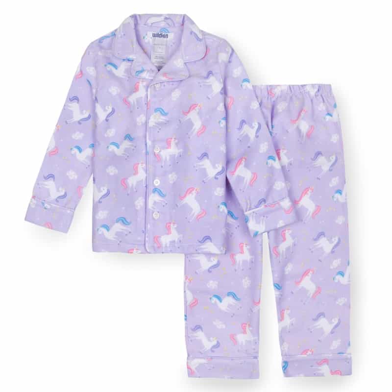 Unicorn Flannel Pajamas, Size 2t