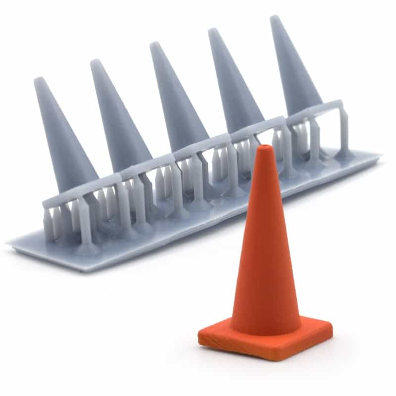 O Scale Traffic Cones By Scientific, Package Of 12