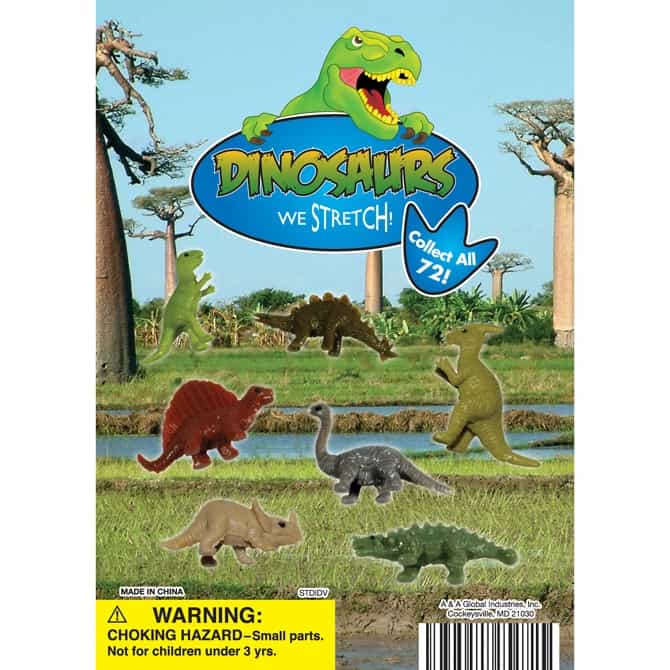 Stretch Dinosaur Display Card