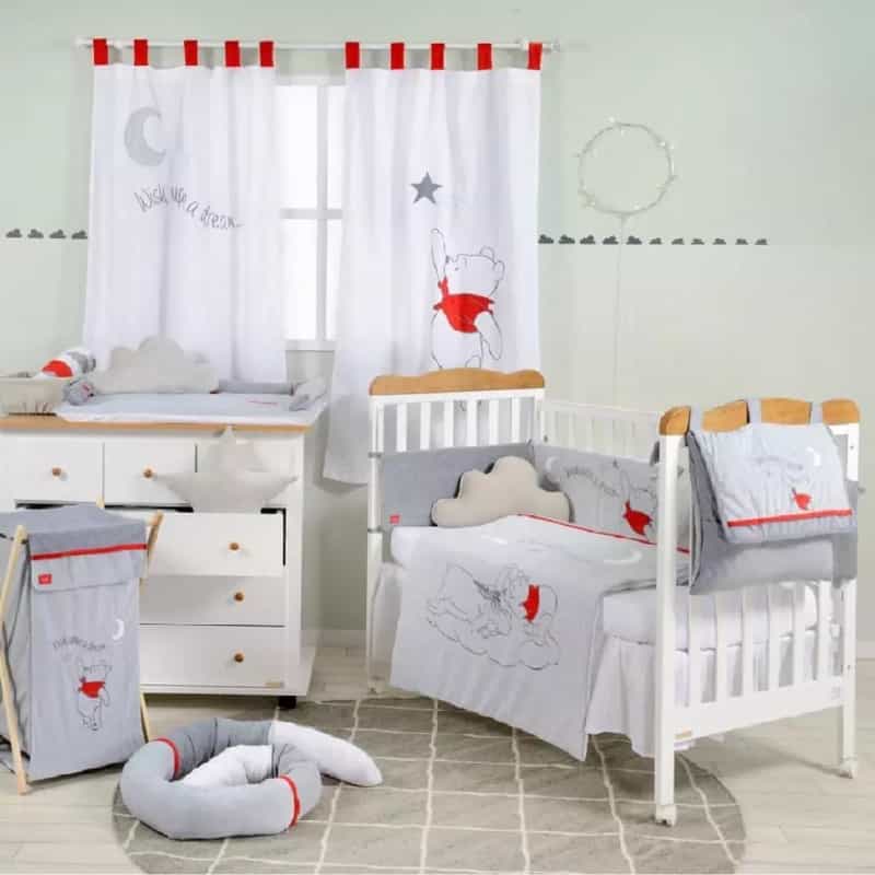 Winnie The Pooh Baby Bedding Sleeping 3 Piece Cotton