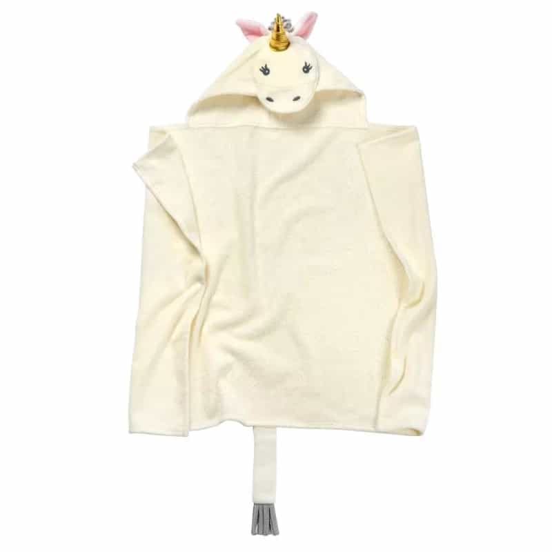 Ivory Unicorn Kids Hooded Towel Premium Cotton