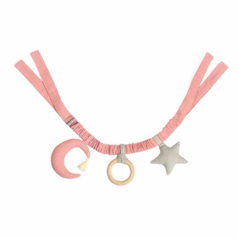 Pink Moon And Star Stroller Mobile Toy